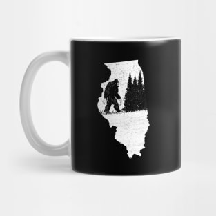 Bigfoot illinois state Mug